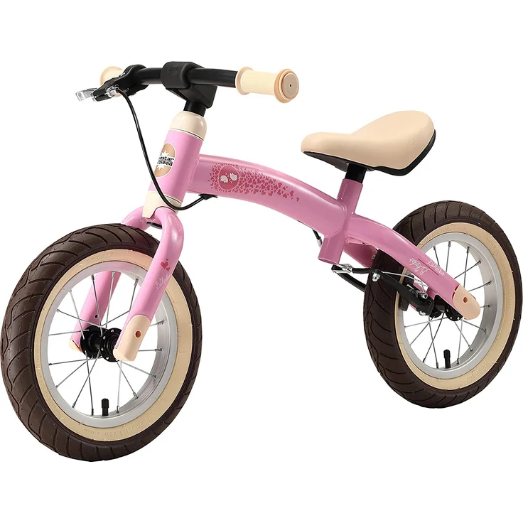 BIKESTAR Kinder Laufrad Lauflernrad Kinderrad für Mädchen ab 3-4 Jahre | 12 Zoll Sport Kinderlaufrad Rosa | Risikofrei Testen – Bild 6