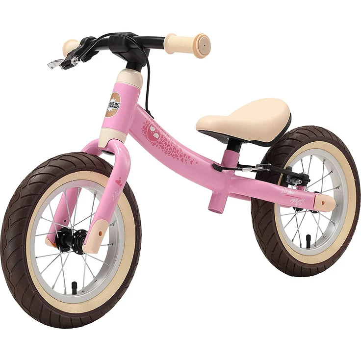 BIKESTAR Kinder Laufrad Lauflernrad Kinderrad für Mädchen ab 3-4 Jahre | 12 Zoll Sport Kinderlaufrad Rosa | Risikofrei Testen – Bild 5
