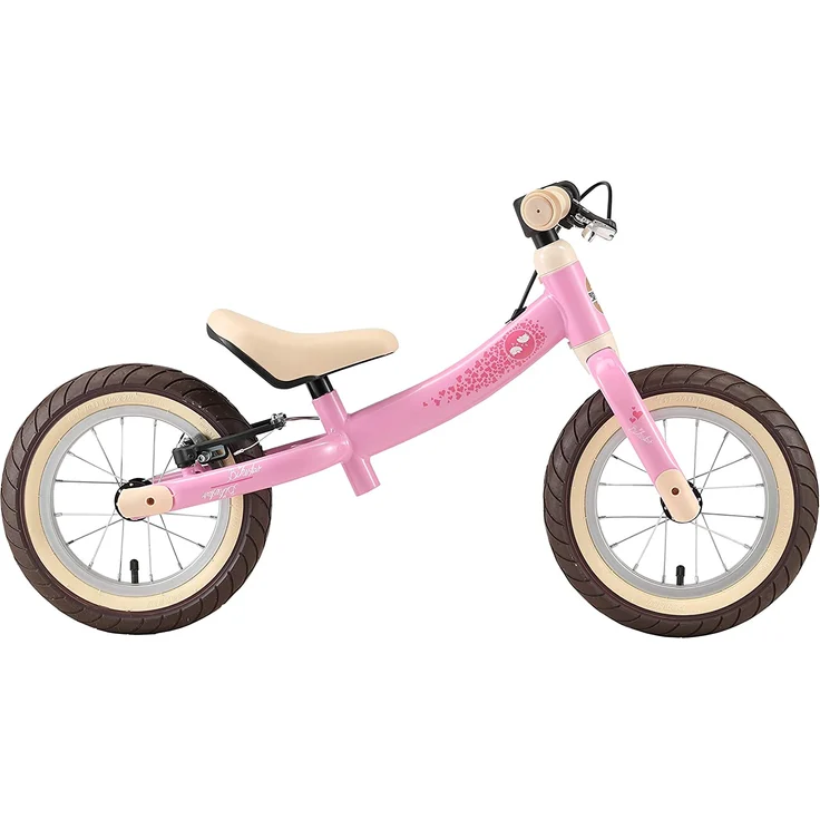 BIKESTAR Kinder Laufrad Lauflernrad Kinderrad für Mädchen ab 3-4 Jahre | 12 Zoll Sport Kinderlaufrad Rosa | Risikofrei Testen – Bild 3