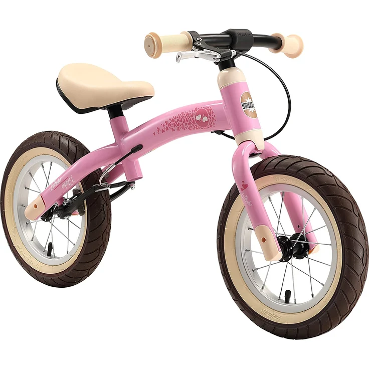 BIKESTAR Kinder Laufrad Lauflernrad Kinderrad für Mädchen ab 3-4 Jahre | 12 Zoll Sport Kinderlaufrad Rosa | Risikofrei Testen – Bild 2