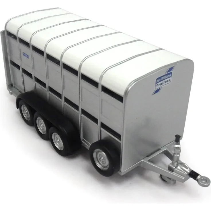 Ifor Williams Viehtransporter, Britains Schiebe Spielzeug aus hochwertigem Material im Maßstab 1:32, interaktives Push Toys Spielzeug ab 3 Jahren, für Fans von originalgetreuen Nachbildungen