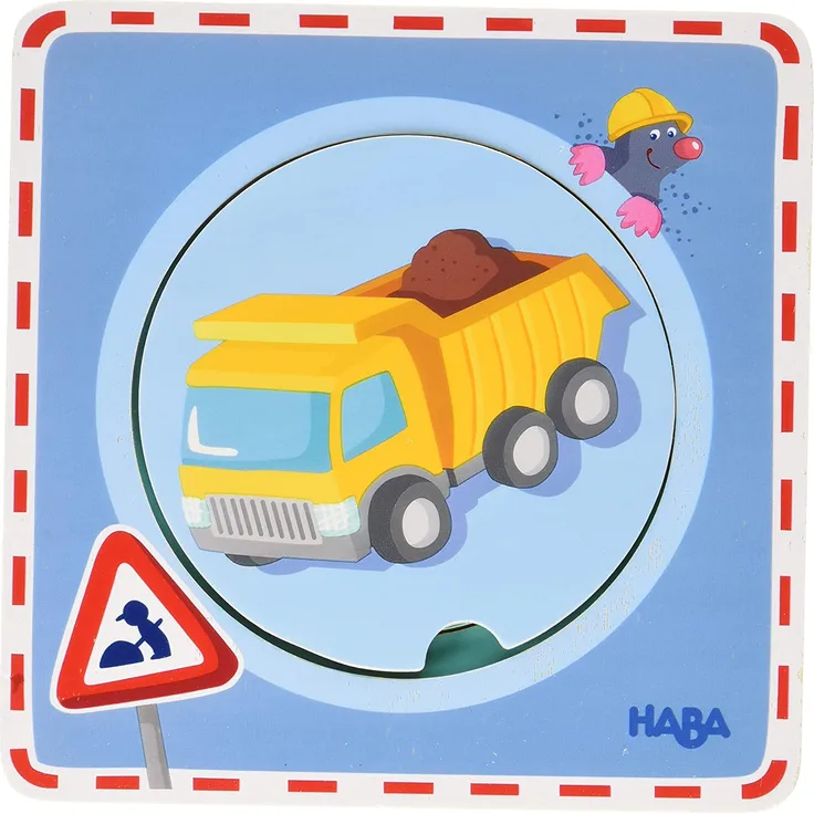 HABA® - Holzpuzzle Baustellen-Spaß