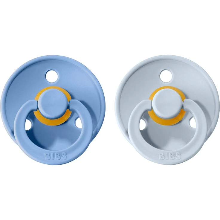 Bibs BIBS COLOR 2-PACK SKY BLUE & BABY BLUE M Pacifier Soothing Hevea rubber – Bild 2