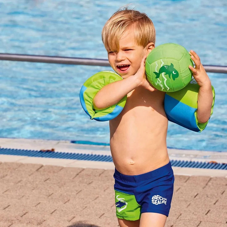 Schwimmflügel Sealife 15-30 kg junior neopren grün – Bild 5