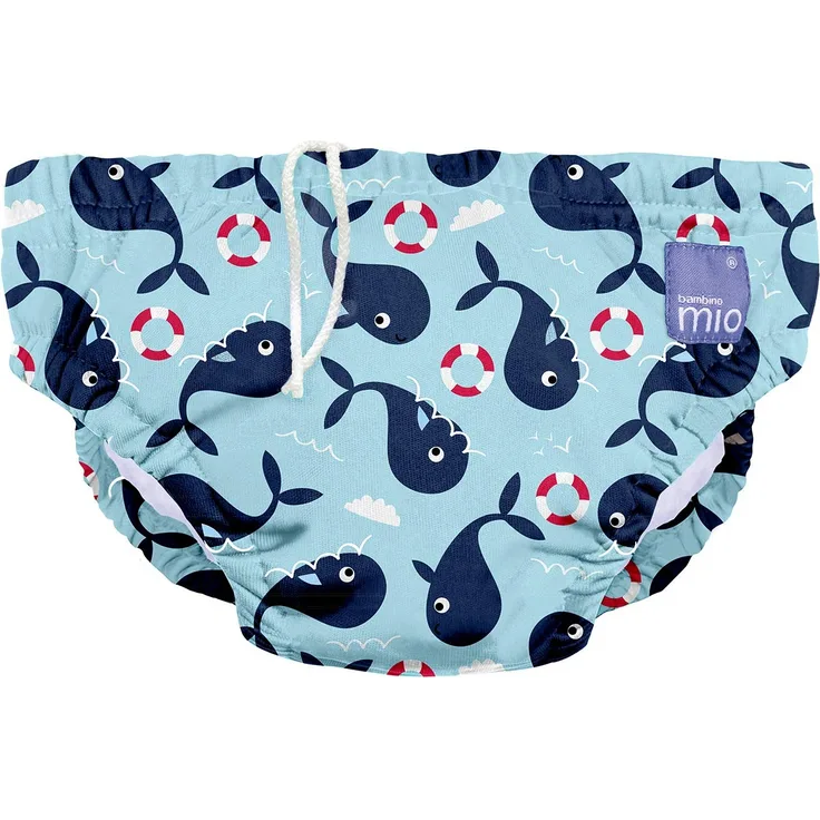 Bambino Mio, Wiederverwendbare Schwimmwindel, Walfisch, XL (2 Jahre+)