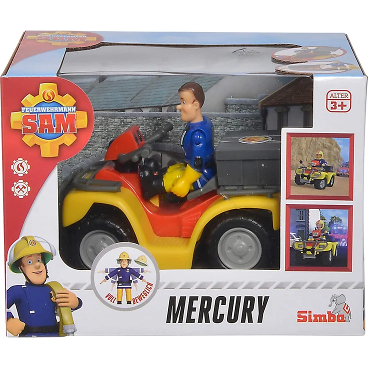Simba - Feuerwehrmann Sam - Mercury-Quad mit Figur - Preisvergleich – Bild 6