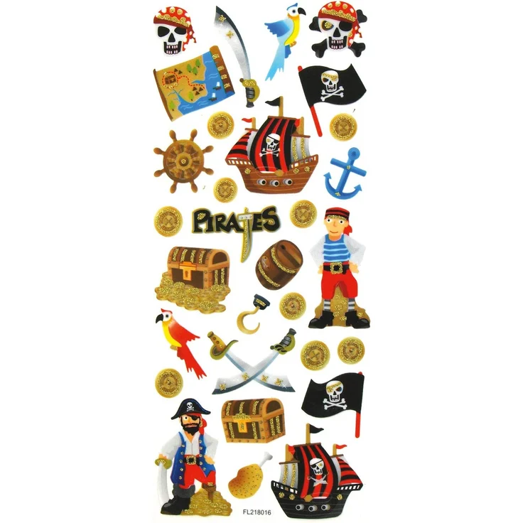 folia 1411 - Glitzer-Sticker Fantasia, ca.10 x 23 cm, 5 Blatt, Motive sortiert - ideal geeignet zum Verzieren von Grußkarten, Bastelarbeiten und Scrapbooking – Bild 5