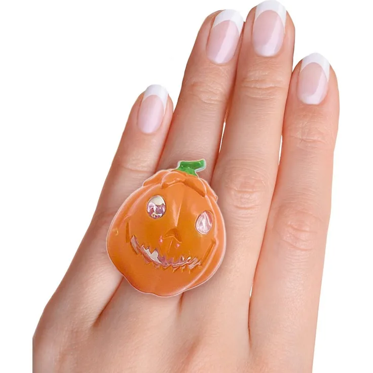 Ciao 30715 – Ring leuchtend Halloween in Blister, sortiert