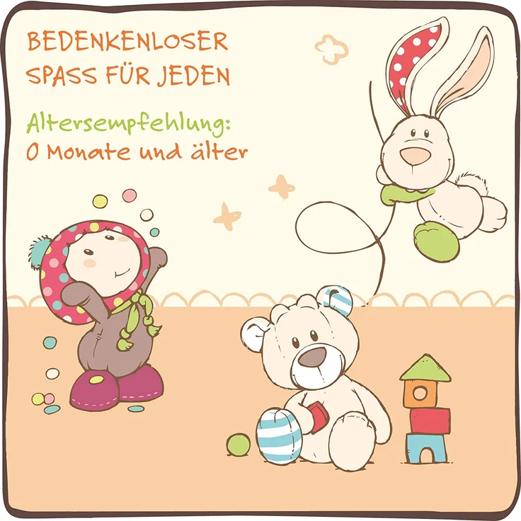 NICI Schmusetuch Hund ‚Elefant´ 25x25 cm – Elefant Schnuffeltuch ab 0+ Monaten – Kuscheltuch für Babys & Kleinkinder – Baby Kuscheltier / Schnuffeltuch – Baby Schmusetuch für Mädchen & Jungen – 40038 – Bild 5