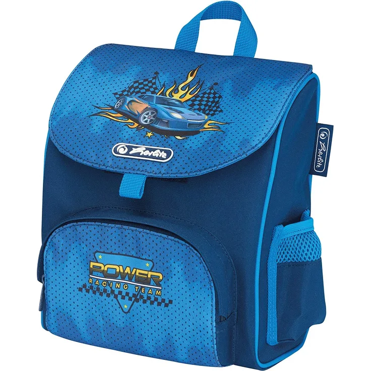 Herlitz Schulrucksack Softbag - Motiv: Race Car, 4 Liter - Farbe: blau