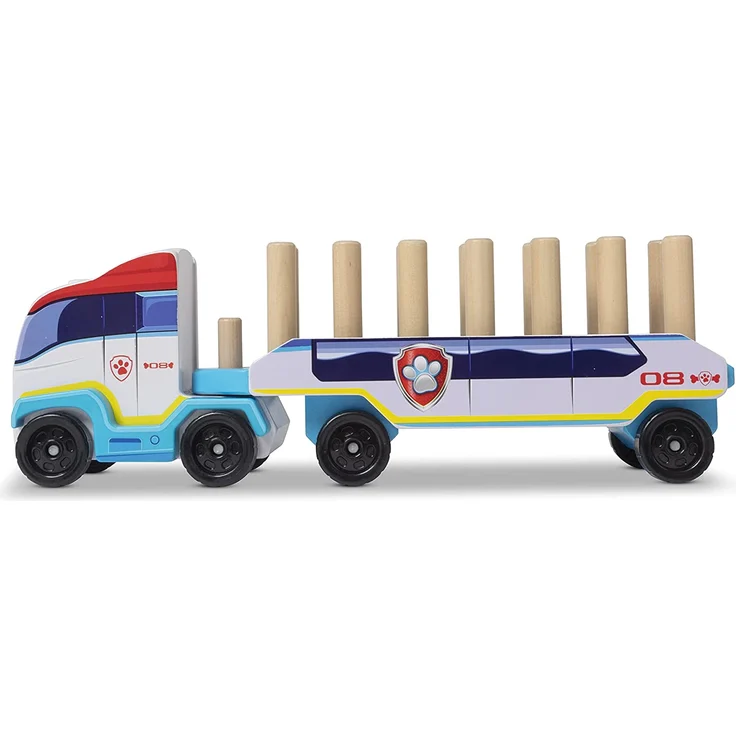 Melissa & Doug PAW Patrol ABC-Holzklötze LKW (33 Teile) 33272 Mehrfarbig – Bild 5