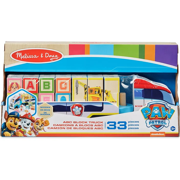 Melissa & Doug PAW Patrol ABC-Holzklötze LKW (33 Teile) 33272 Mehrfarbig – Bild 8