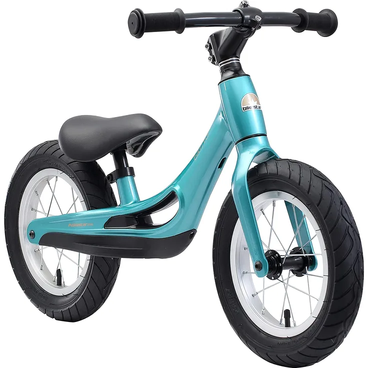BIKESTAR Magnesium (superleicht) Kinderlaufrad Lauflernrad Kinderrad für Jungen und Mädchen ab 3 - 4 Jahre | 12 Zoll Kinder Laufrad Cruiser Ultraleicht | Türkis | Risikofrei Testen
