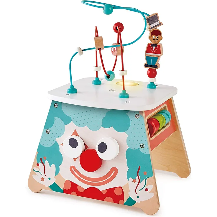 Hape E1813 Zirkus-Aktivitätswürfel Motorikwürfel, mit Lichteffekten, ab 18 Monaten