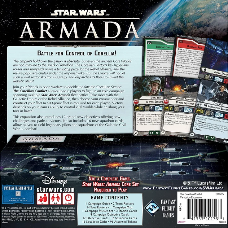Fantasy Flight Games FFGSWM25 Corellian Conflict Kampagne Exp: Star Wars Armada, Mehrfarbig – Bild 2