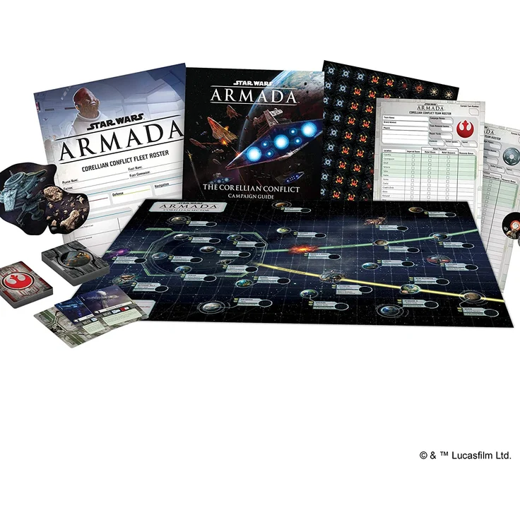 Fantasy Flight Games FFGSWM25 Corellian Conflict Kampagne Exp: Star Wars Armada, Mehrfarbig – Bild 3