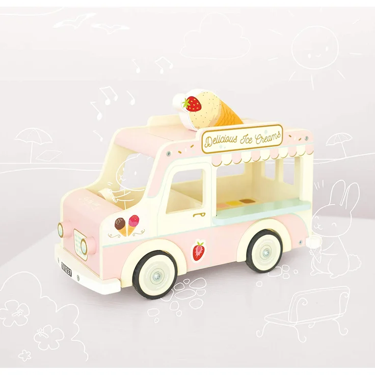Le Toy Van ME083 Eiswagen Holzauto – Bild 7