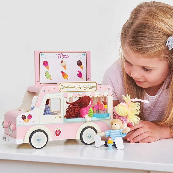 Le Toy Van ME083 Eiswagen Holzauto – Bild 8