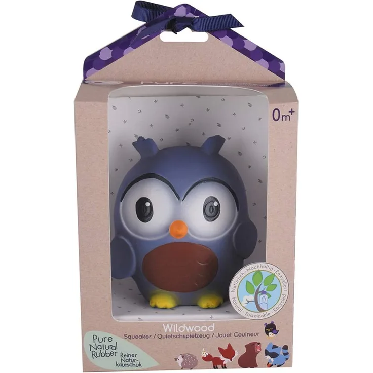 TIKIRI 8580011 Eule Quietschfigur