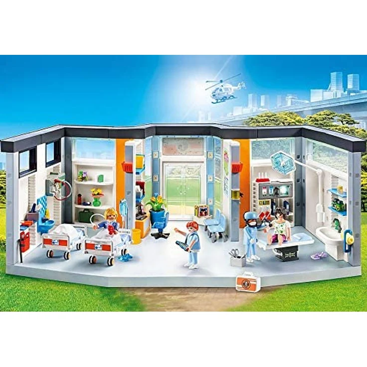 Playmobil 70191 'City Life' Krankenhaus mit Einrichtung, Mit Lichteffekten, Ab 4 Jahren – Bild 2