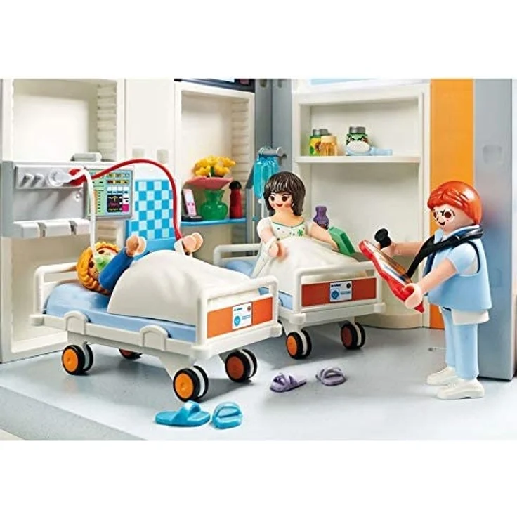 Playmobil 70191 'City Life' Krankenhaus mit Einrichtung, Mit Lichteffekten, Ab 4 Jahren – Bild 8