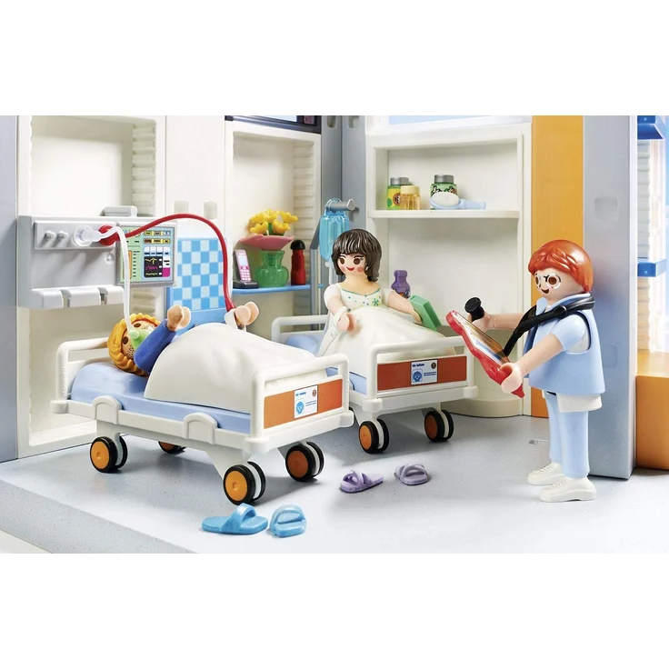 Playmobil 70191 'City Life' Krankenhaus mit Einrichtung, Mit Lichteffekten, Ab 4 Jahren – Bild 7