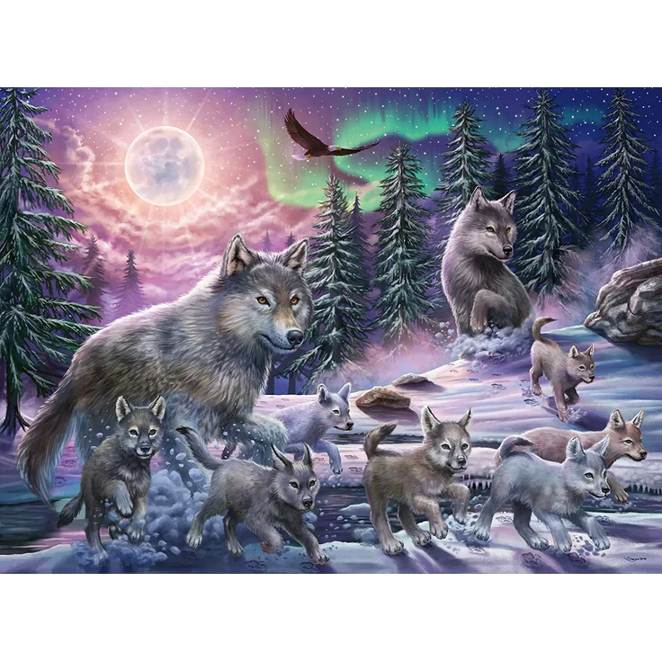 Ravensburger Kinder Puzzle XXL 150 Teile Nordwölfe – Bild 1