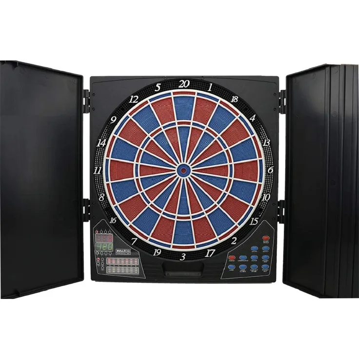 BULL'S Lightning Russ Bray Sound Elektronik Dartboard, Andere, Mehrfarbig, 45 cm x 41 cm