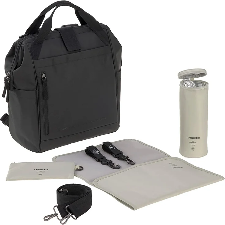 Laessig Glam Goldie Wickeltasche Anthrazit Schwarz 1 – Bild 3