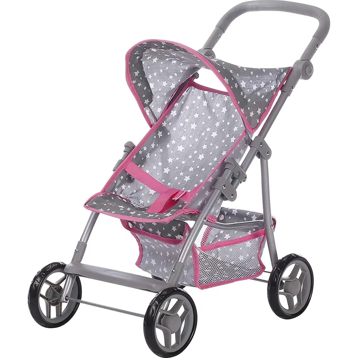 Knorr Toys 16809 Knorrtoys 16809-Puppenbuggy Liba Puppenbuggy, Star Grey