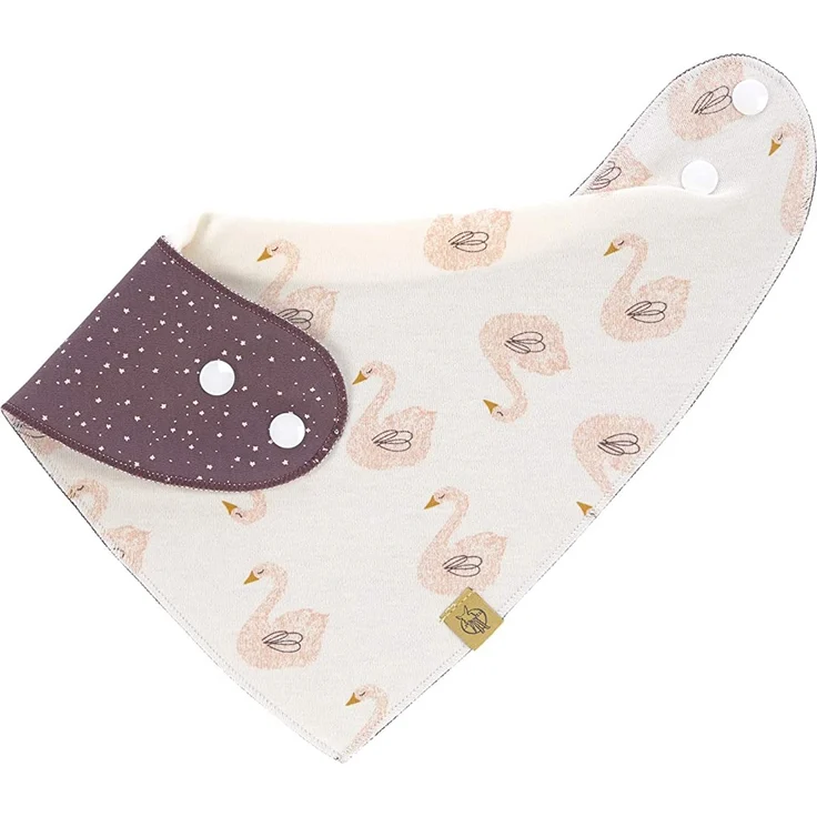 LÄSSIG Baby Lätzchen Bandana Halstuch Baumwolle Druckknopf wendbar/Baby Bandana Little Water – Bild 2