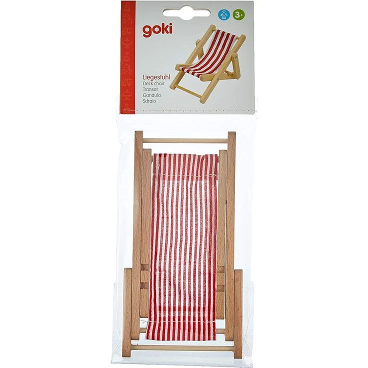 Mallorca - Puppenliegestuhl ohne Puppe - Maße: 10cm hoch, 8cm breit – Bild 3