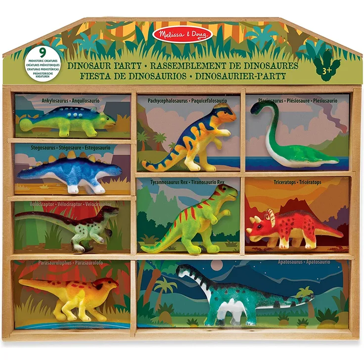 Melissa & Doug Dinosaurier-Spielfiguren (9 Teile)