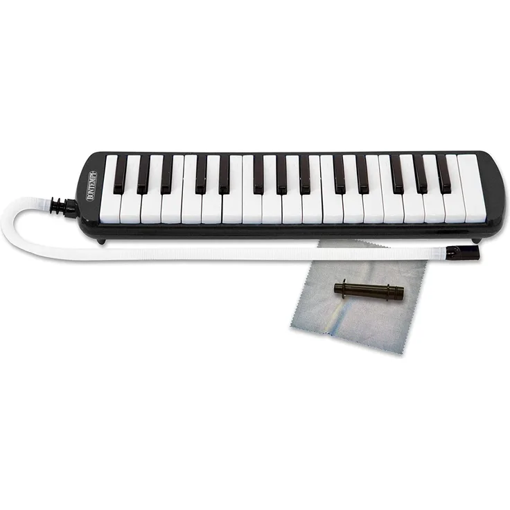 Bontempi 33 3250 Blasharmonika aus Kunststoff, Schwarz/Weiß