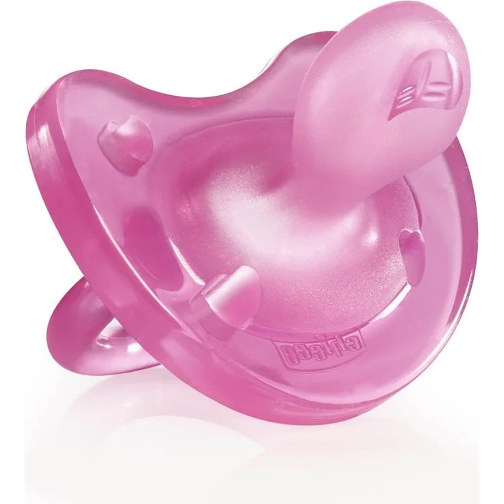 Chicco Schnuller Physio Soft, 100% Silikon, 2 Stück, Rosa/Lila – Bild 4