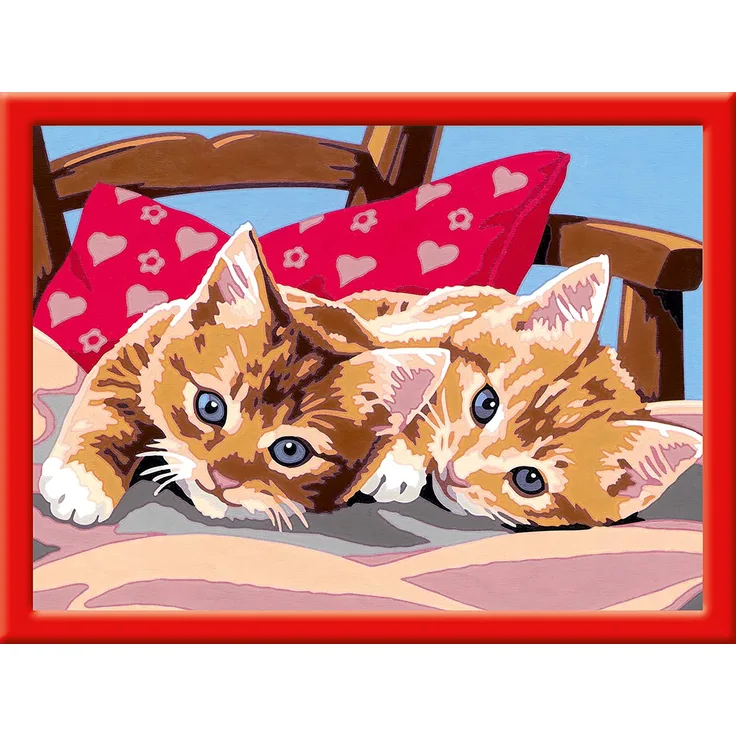 Ravensburger Malen nach Zahlen 28342 - Zwei Schmusekätzchen