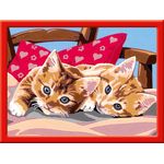 Ravensburger Malen nach Zahlen 28342 - Zwei Schmusekätzchen