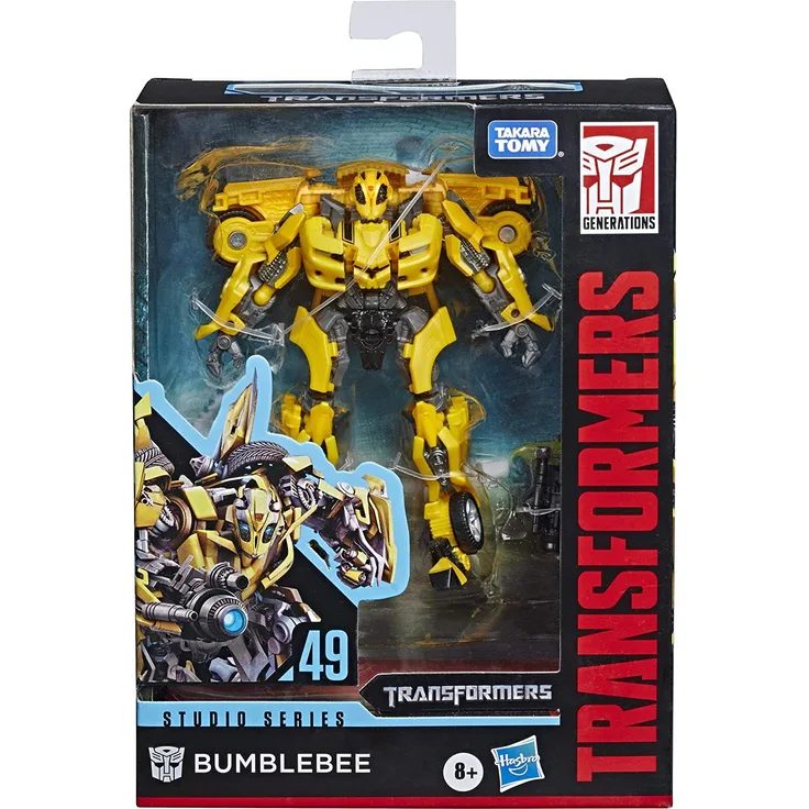 Transformers Toys Studio Series 49 Deluxe Class Transformers, Film 1 Bumblebee Actionfigur, Kinder ab 8 Jahren, 11 cm