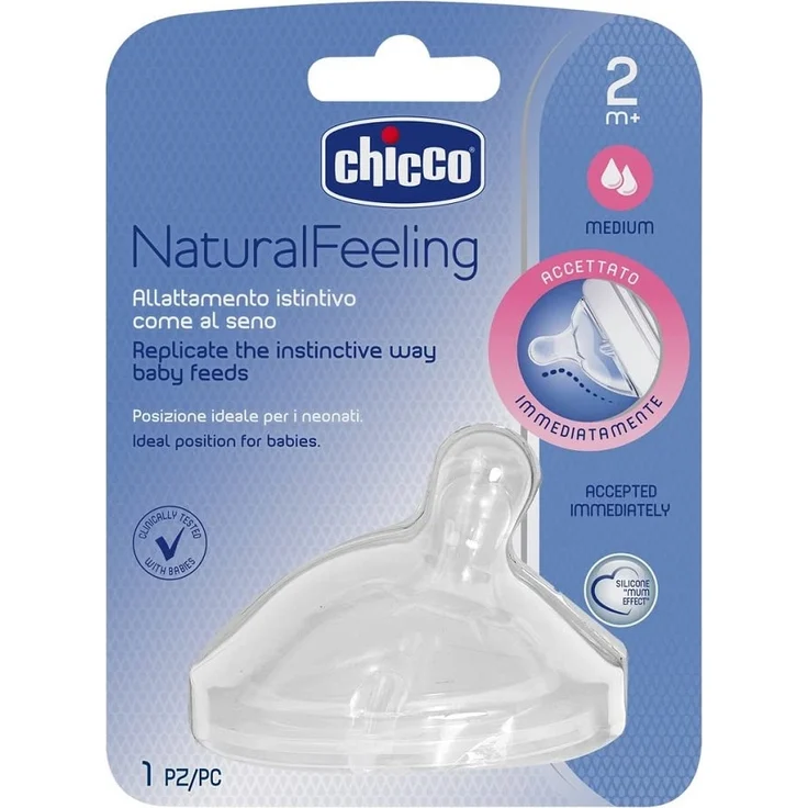 Chicco Silikonsauger Step UP New 2m+ mittlerer Saugfluss 1 Stück – Bild 2