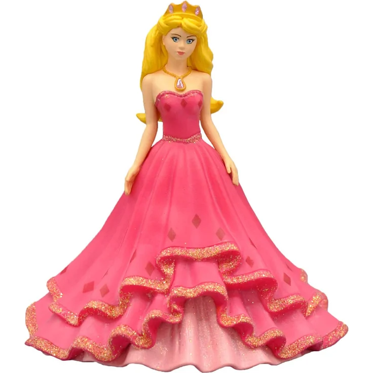 Prinzessin Sabia mit Glitzersteinen, Spielfigur mit Details von Hand bemalt, aus PVC - freiem Material, ca. 10 cm, ab 3 Jahren, ideal für fantasievolles Spielen - Preisvergleich – Bild 1