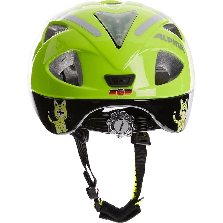 Alpina Kids Ximo Flash Be Visible Reflection, Größe 49 - 54 cm - Fahrradhelm, Farbe Gelb – Bild 3