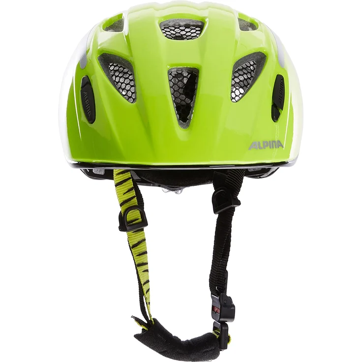 Alpina Kids Ximo Flash Be Visible Reflection, Größe 49 - 54 cm - Fahrradhelm, Farbe Gelb – Bild 2
