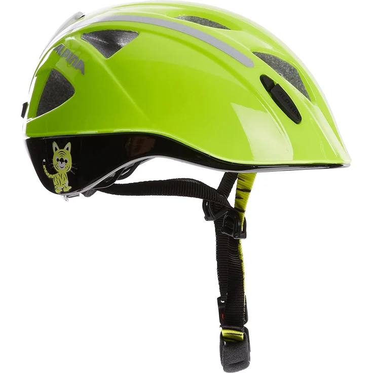 Alpina Kids Ximo Flash Be Visible Reflection, Größe 49 - 54 cm - Fahrradhelm, Farbe Gelb – Bild 11