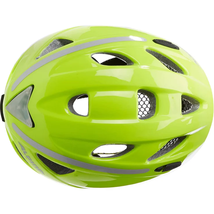 Alpina Kids Ximo Flash Be Visible Reflection, Größe 49 - 54 cm - Fahrradhelm, Farbe Gelb – Bild 12