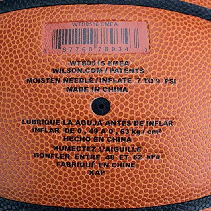 WILSON Unisex-Adult Evolution BSKT EMEA Basketball, Braun, 6 – Bild 3