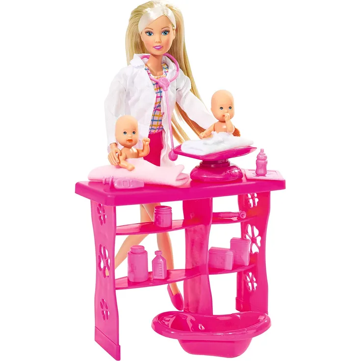 puppe Steffi Love Baby Doctor junior 29 cm rosa 4-teilig