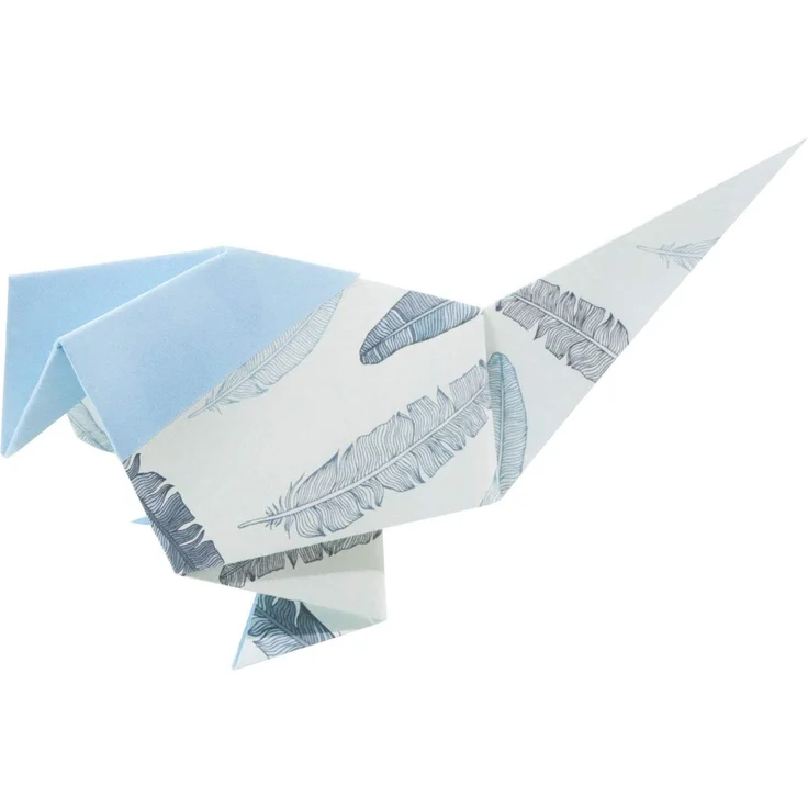 folia 496/1515 - Faltblätter Nostalgia, 15 x 15 cm, 80 g/qm, 50 Blatt sortiert in 10 Motiven - ideal für wunderschöne Faltfiguren und -formen – Bild 4