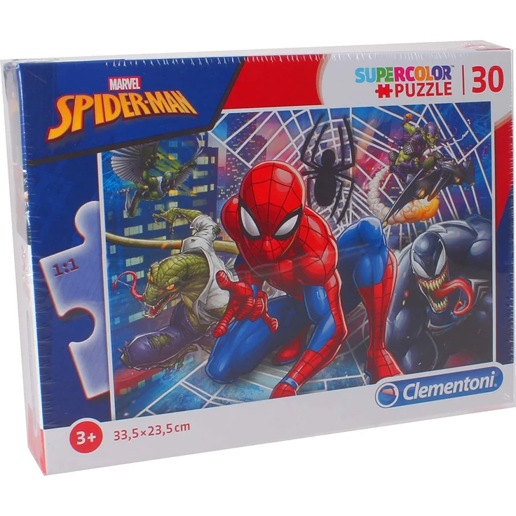 Clementoni 20250 Clementoni-20250-Supercolor Puzzle-Spiderman-30 Teile, Mehrfarben – Bild 3