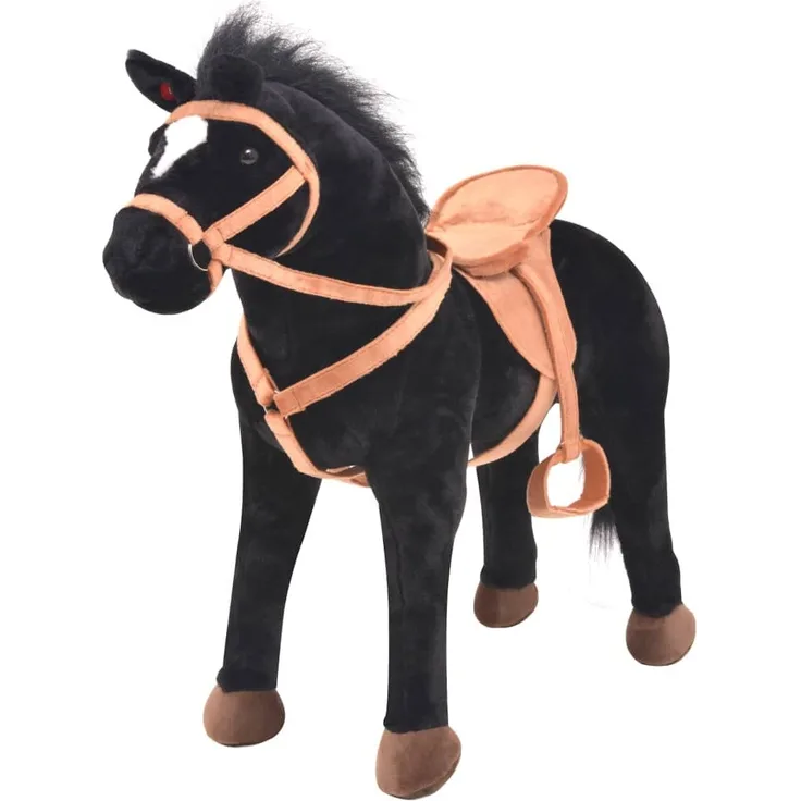 Plüschpferd Schwarz