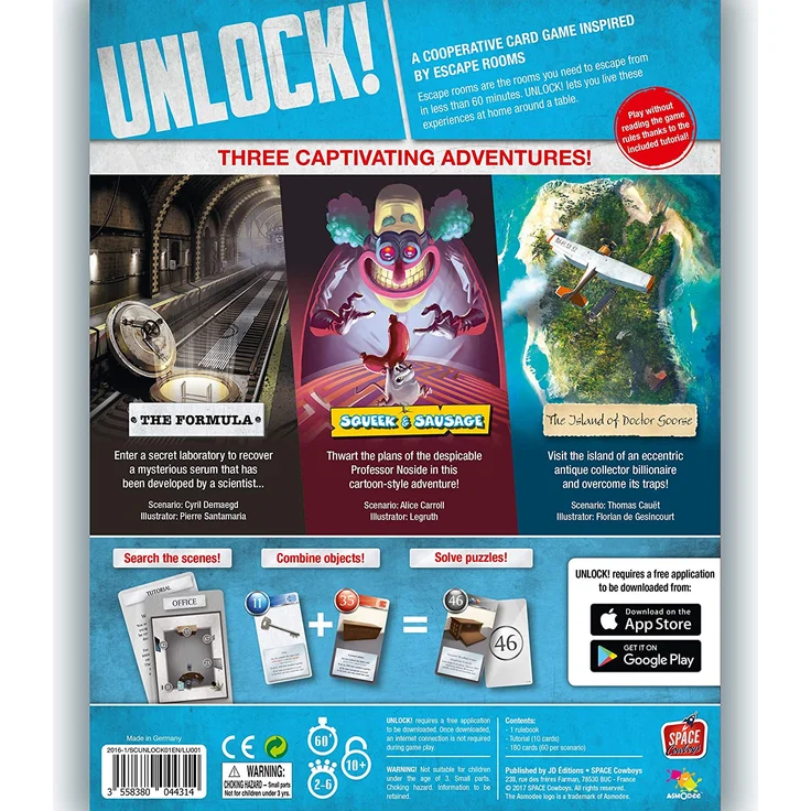 Asmodee Unlock 1! Escape Adventures (ENG) – Bild 2